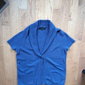 3/$30.  Laura plus . Purple short sleeve cardigan.